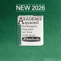 Culoare acuarelă Schmincke AKADEMIE godet 1/2 - Golden pink – 556 Verde închis