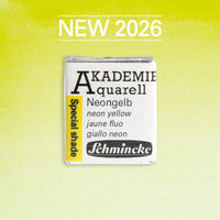 Culoare acuarelă Schmincke AKADEMIE godet 1/2 - Golden pink – 950 Galben neon
