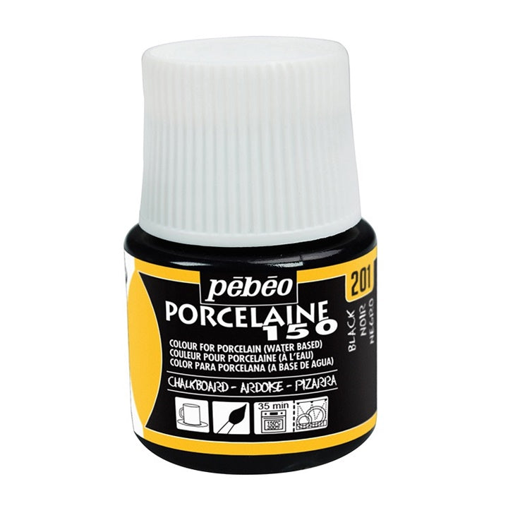 culoare cu efect de tabla pebeo porcelain 150 45 ml negru ro pbo024201