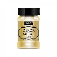 culoare decorativa pentart 100 ml metalic mat ro pntdekmm