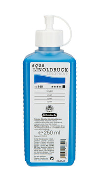 Culoare pentru linogravură Schmincke aqua-LINOPRINT 250 ml – 440 Cian