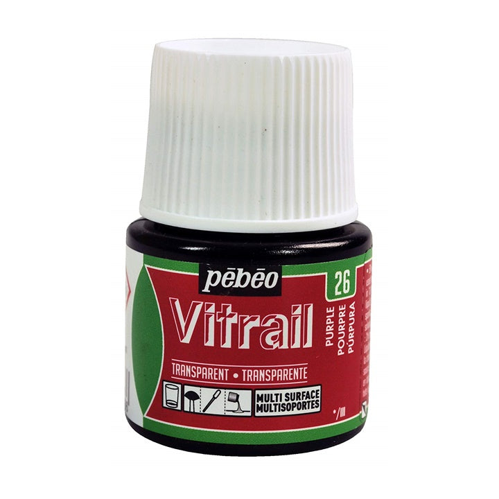 culoare pentru sticla pebeo vitrail 45 ml ro pbo050