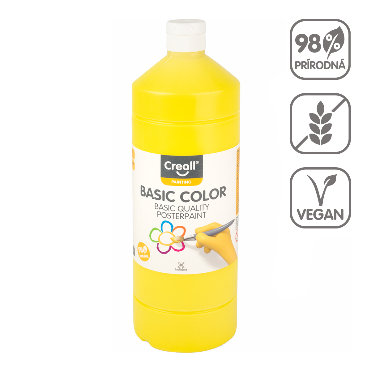 Culoare tempera Creall, 1 000 ml – galben