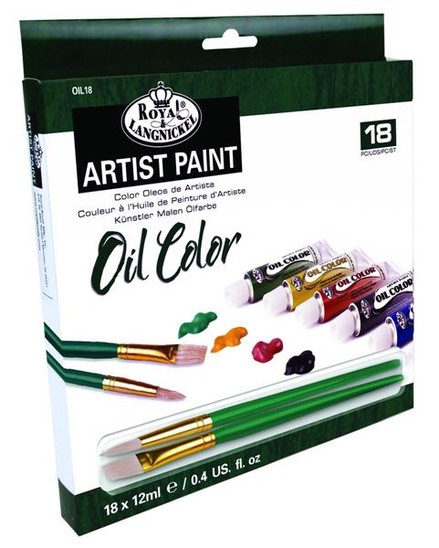 culoare ulei artist paint 18x12ml ro rlgoil18