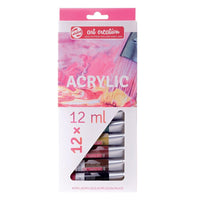 culori acrilice art creation set 12 x 12 ml ro rtl9021712m