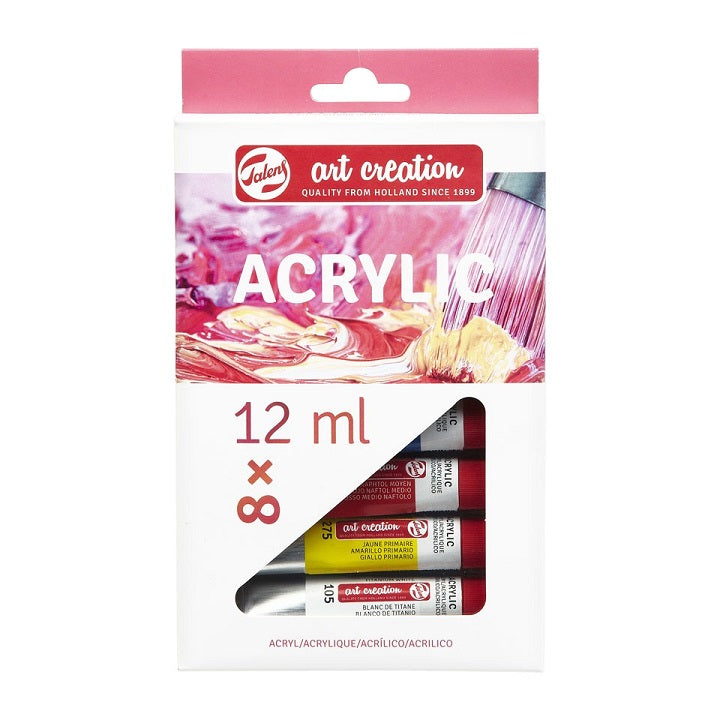 culori acrilice art creation set 8 x 12 ml ro rtl9021708m