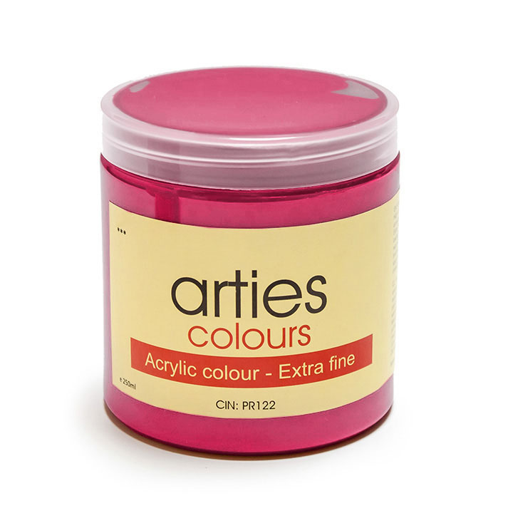 Culori acrilice Arties Colours 250 ml - 45 nuanțe - Coral Red