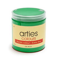 Culori acrilice Arties Colours 250 ml - 45 nuanțe - Permanent Green Middle