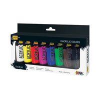 culori acrilice kreul solo goya set 8 x 20 ml ro krl84171