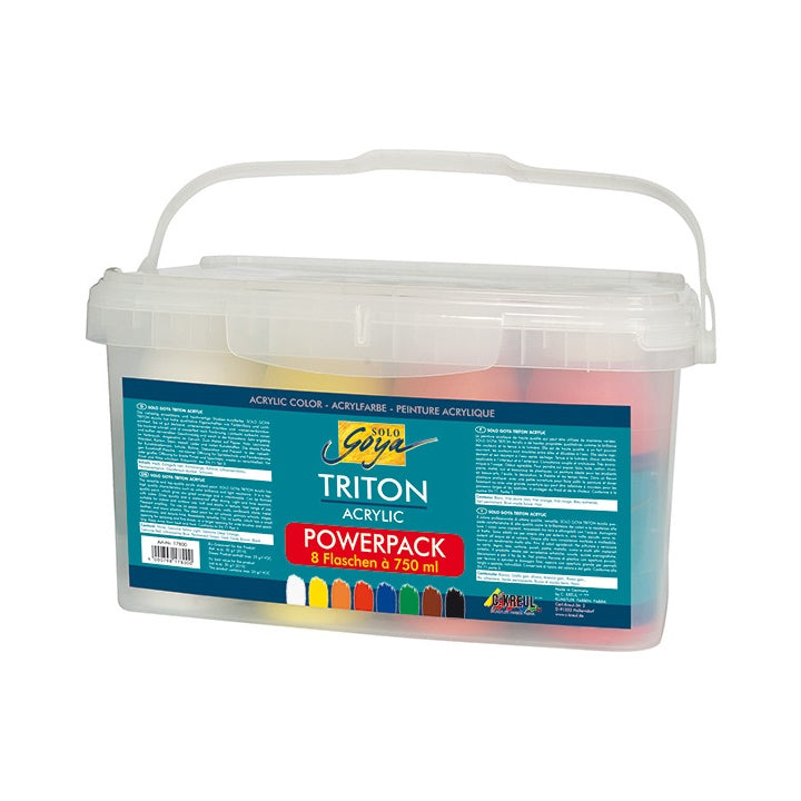 culori acrilice kreul triton liquid powerpack set de 8 x 750 ml ro krl17800