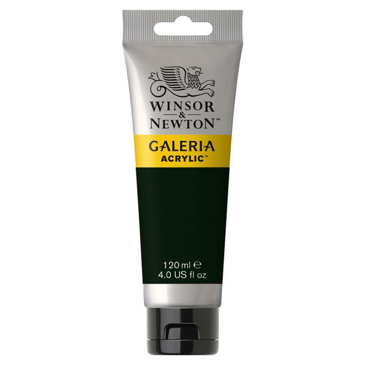 Culori acrilice Winsor & Newton Galeria 120 ml - Verde măsliniu