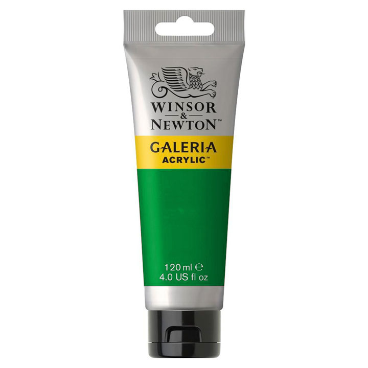 Culori acrilice Winsor & Newton Galeria 120 ml - Verde permanent deschis