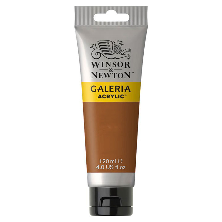 Culori acrilice Winsor & Newton Galeria 120 ml - Siena naturală opacă