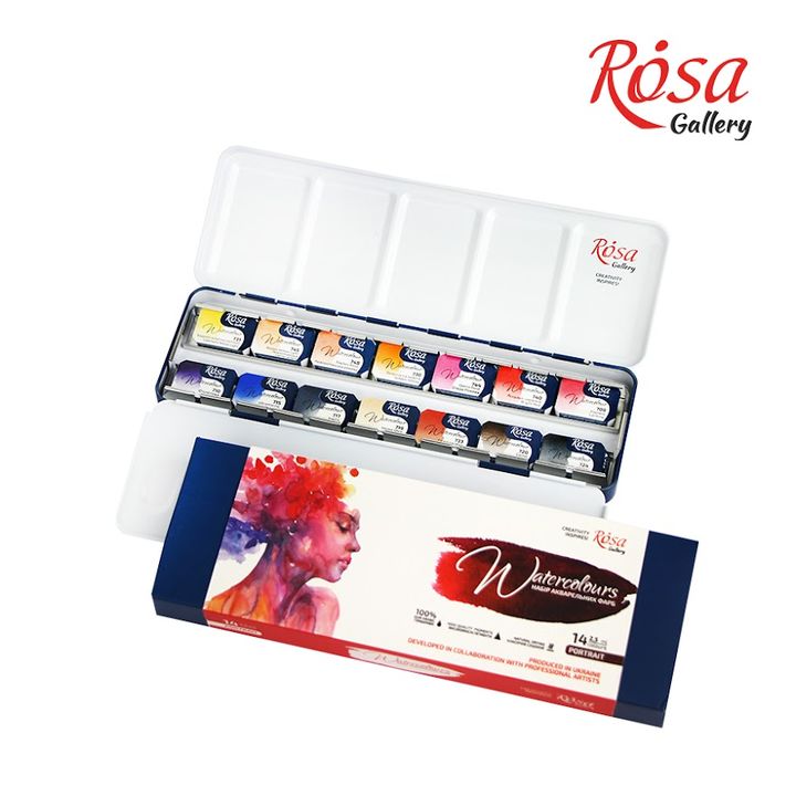 culori acuarela rosa gallery set portrait 14 x 2 5 ml