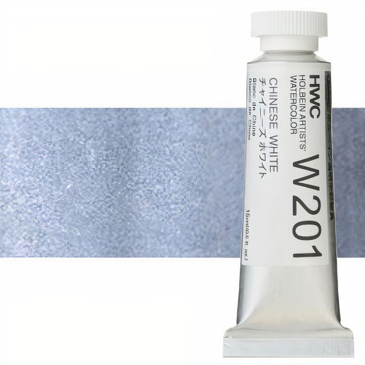 culori acuarele profesionale holbein artists 15 ml nuanțe de alb și negru