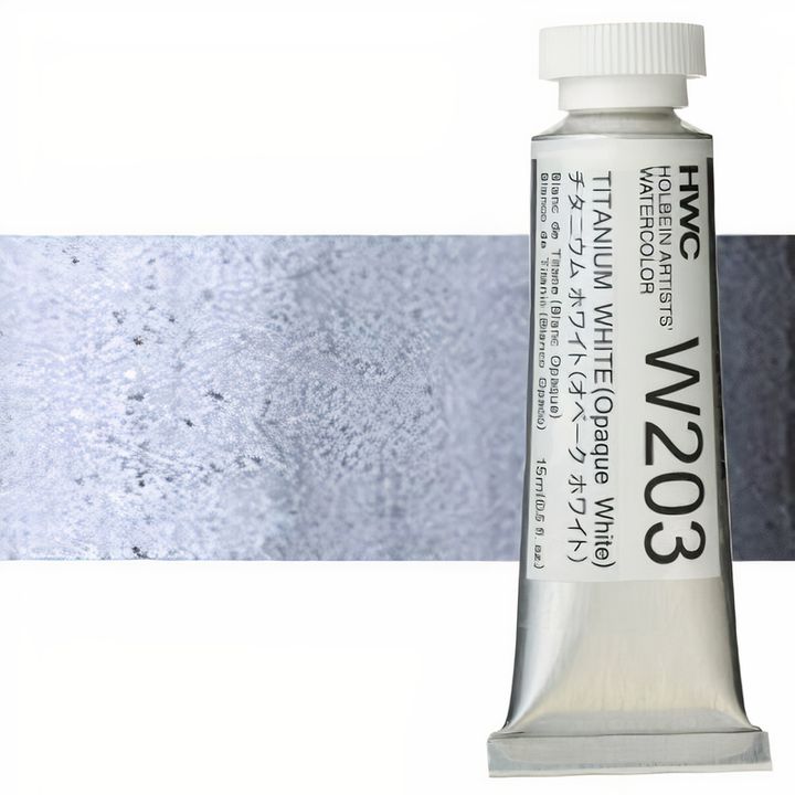 culori acuarele profesionale holbein artists 15 ml nuanțe de alb și negru