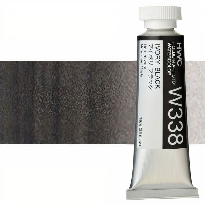 culori acuarele profesionale holbein artists 15 ml nuanțe de alb și negru