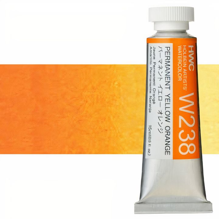Culori acuarele profesionale Holbein Artists 15 ml | nuanțe de galben