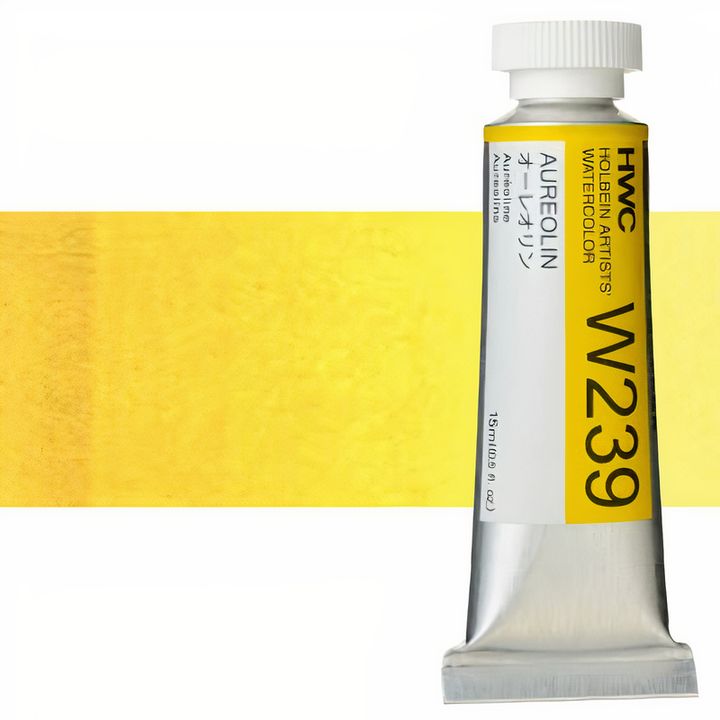 Culori acuarele profesionale Holbein Artists 15 ml | nuanțe de galben