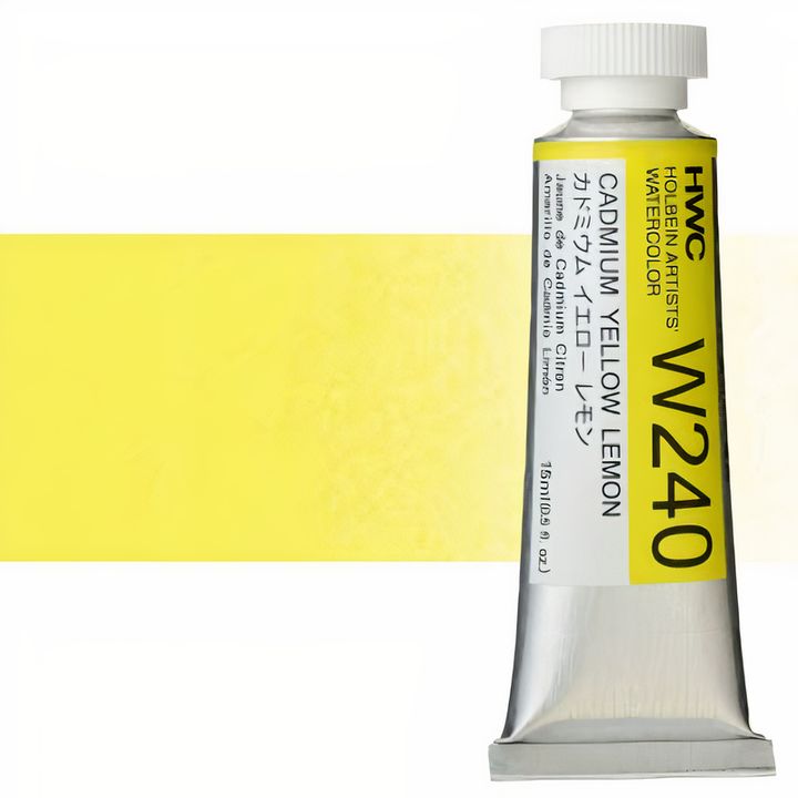 Culori acuarele profesionale Holbein Artists 15 ml | nuanțe de galben
