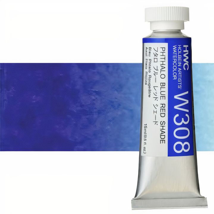 Culori acuarele profesionale Holbein Artists 15 ml | nuanțe de albastru