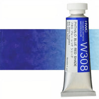 Culori acuarele profesionale Holbein Artists 15 ml | nuanțe de albastru