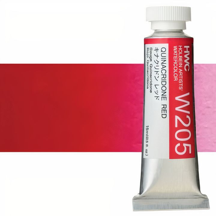 Culori acuarele profesionale Holbein Artists 15 ml | nuanțe de roșu