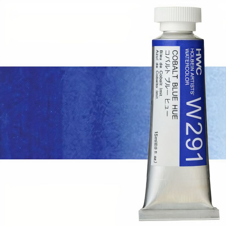 Culori acuarele profesionale Holbein Artists 15 ml | nuanțe de albastru