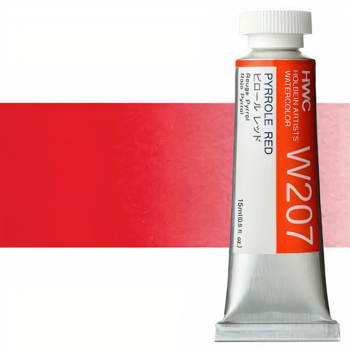Culori acuarele profesionale Holbein Artists 15 ml | nuanțe de roșu