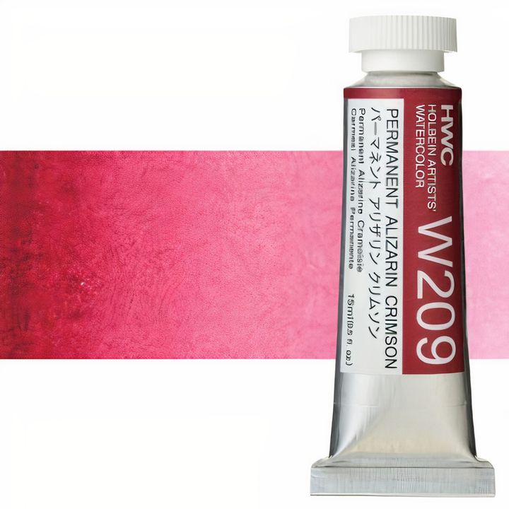 Culori acuarele profesionale Holbein Artists 15 ml | nuanțe de roșu