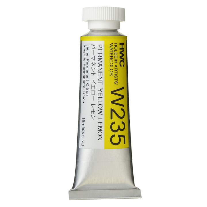 Culori acuarele profesionale Holbein Artists 15 ml | nuanțe de galben
