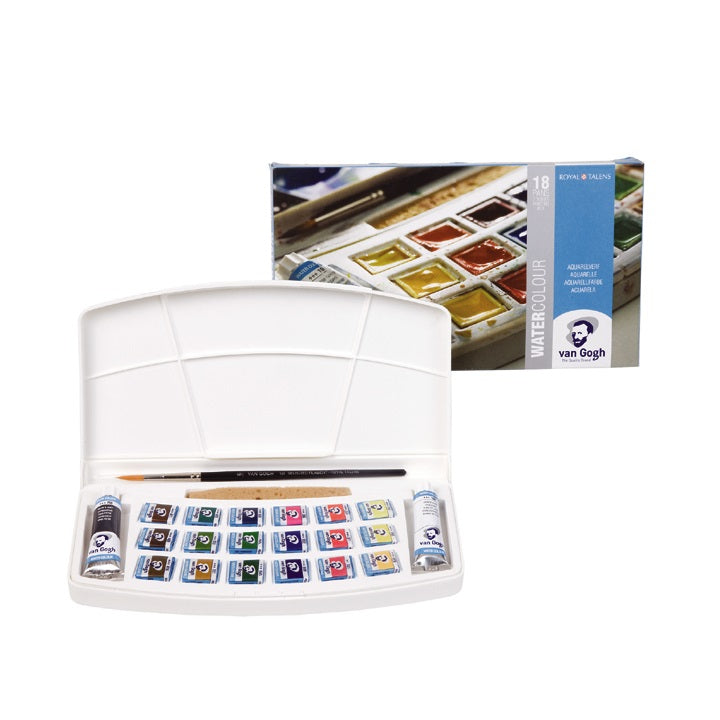 culori acuarele van gogh set 18 recipiente 2 x 10 ml tuburi ro rtl20808618