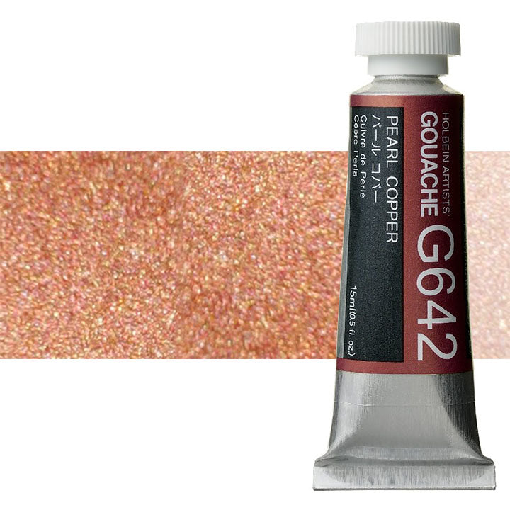 culori guașa profesionale holbein artists 15 ml nuanțe metalice