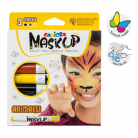 Culori pentru față Carioca tip baton 3 buc – Animale