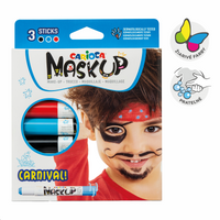 Culori pentru față Carioca tip baton 3 buc – Carnaval