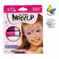 Culori pentru față Carioca tip baton 3 buc – Prințesă