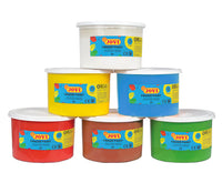 Culori pentru pictat cu degetele JOVI 6 x 500 ml - set 6 buc
