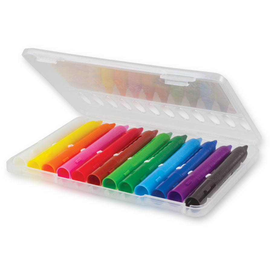 Culori pentru pictură pe față în suport din plastic Colorino, în etui – 12 culori