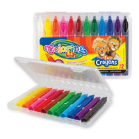 Culori pentru pictură pe față în suport din plastic Colorino, în etui – 12 culori