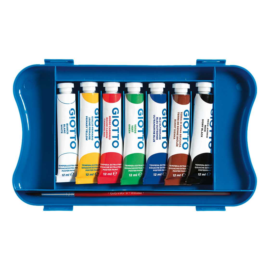 Culori tempera GIOTTO Extra Fine în tuburi cu pensulă