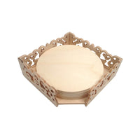 cutie cioplita cu set de 6 suporturi pentru pahare ro mxh3283