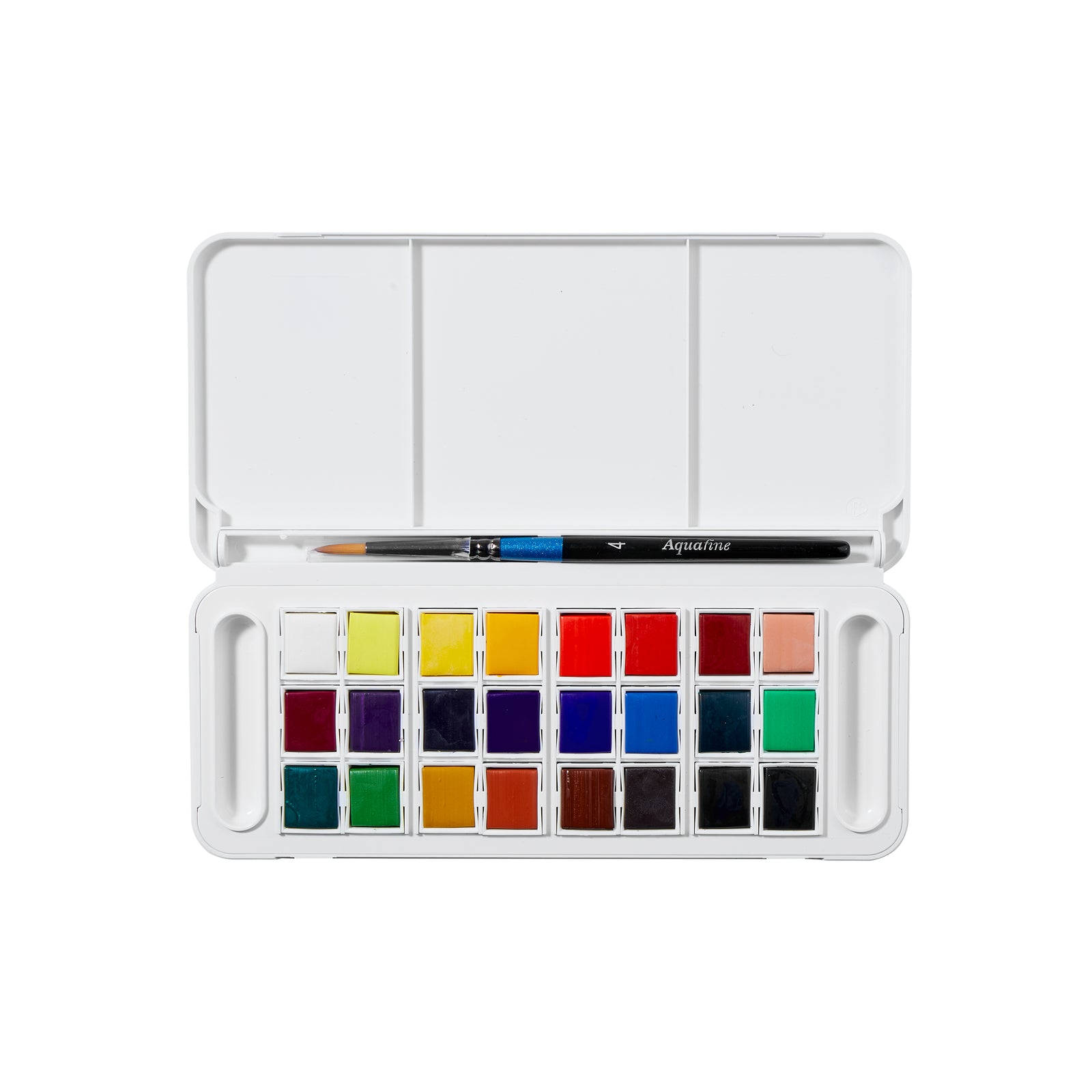 Set de călătorie acuarele DALER ROWNEY Aquafine 24 godete mici cu pensulă