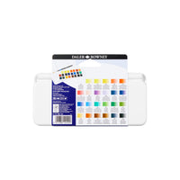 Set de călătorie acuarele DALER ROWNEY Aquafine 24 godete mici cu pensulă