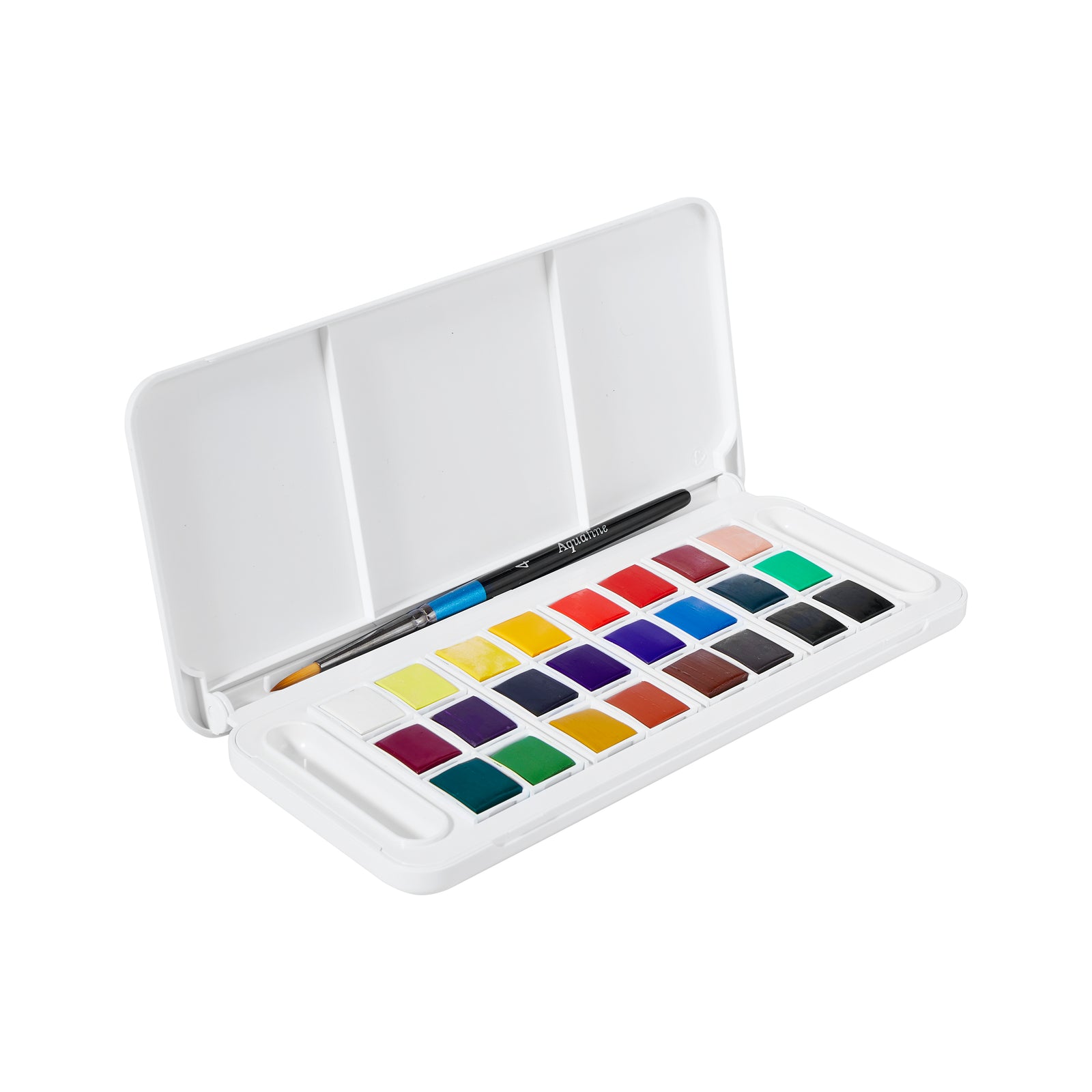 Set de călătorie acuarele DALER ROWNEY Aquafine 24 godete mici cu pensulă