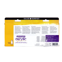 Set culori acrilice DALER ROWNEY Graduate 12 x 22 ml