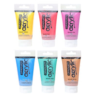 DALER ROWNEY D&R Graduate set culori acrilice metalizate 6 x 75 ml