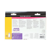 DALER ROWNEY D&R Graduate set culori acrilice metalizate 6 x 75 ml