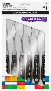 DALER ROWNEY Graduate set cuțite pentru pictură / spatule 6 buc