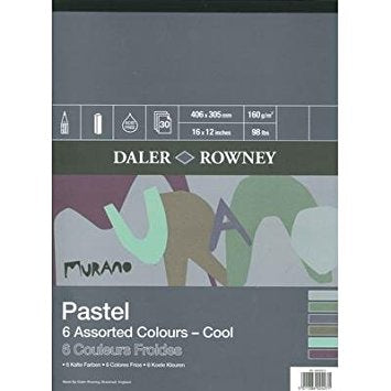 Hârtie pentru pastel DALER ROWNEY Murano Cool 40,6 x 30,5 cm, 160 g - 30 file