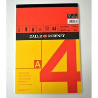 Bloc de schițe DALER ROWNEY Red & Yellow A4, 150 g, 25 file, lipit